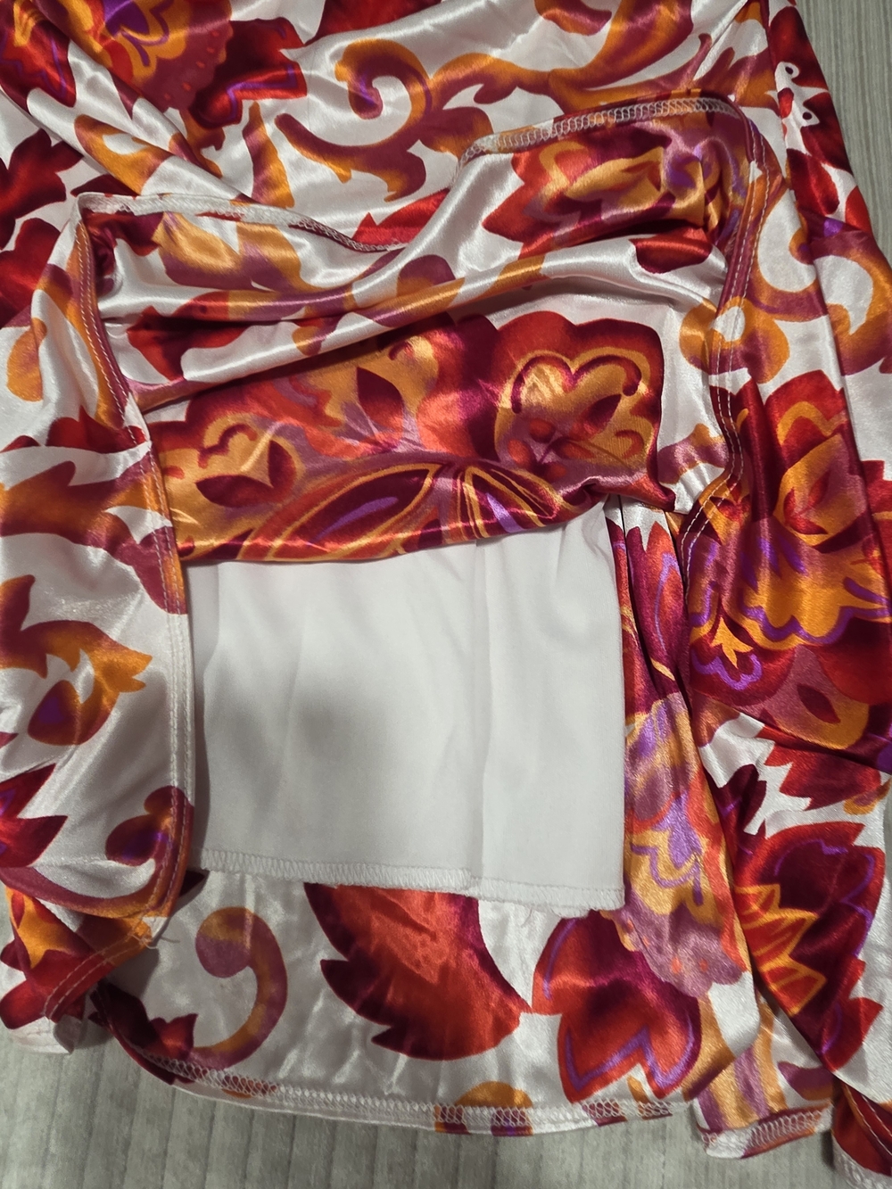 Rubber Ducky Red & Orange Floral Maxi Dress - Picture 4 of 6